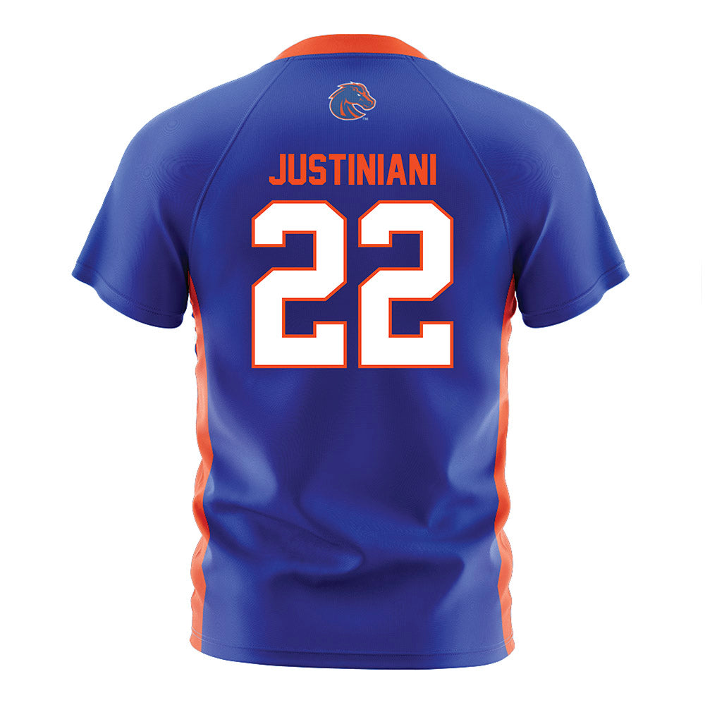 Boise State - NCAA Women's Soccer : Michaela Justiniani - Soccer Jersey Blue