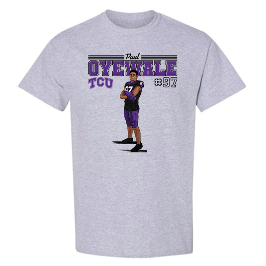 TCU - NCAA Football : Paul Oyewale - T-Shirt Individual Caricature