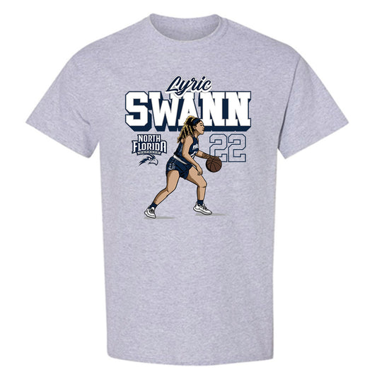 UNF - NCAA Women's Basketball : Lyric Swann - T-Shirt Individual Caricature
