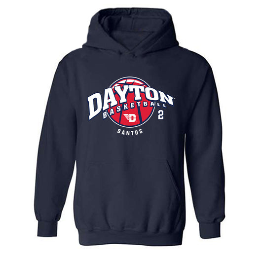 Dayton - NCAA Men's Basketball : Nate Santos - Hooded Sweatshirt Classic Fashion Shersey