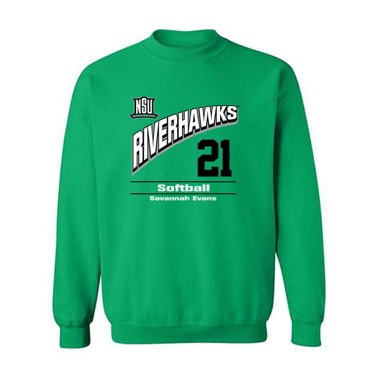 Northeastern State - NCAA Softball : Savannah Evans - Crewneck Sweatshirt Classic Fashion Shersey