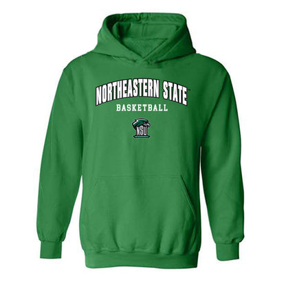 Northeastern State - NCAA Men's Basketball : Caison Hartloff - Hooded Sweatshirt Classic Shersey