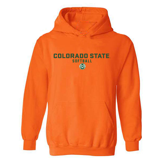 Colorado State - NCAA Softball : Delaney Saugstad - Hooded Sweatshirt Classic Shersey