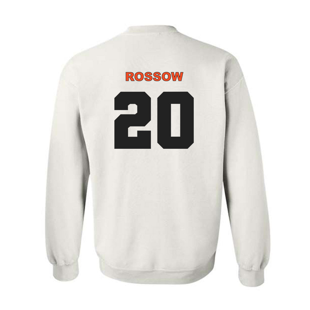 Campbell - NCAA Baseball : David Rossow - Crewneck Sweatshirt Classic Shersey