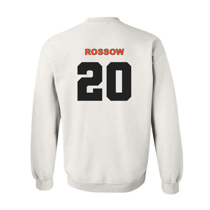 Campbell - NCAA Baseball : David Rossow - Crewneck Sweatshirt Classic Shersey