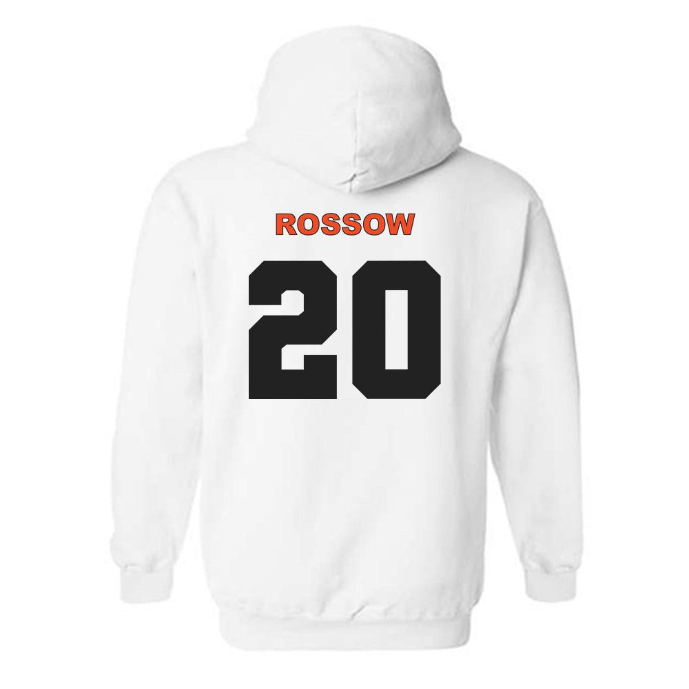 Campbell - NCAA Baseball : David Rossow - Hooded Sweatshirt Classic Shersey