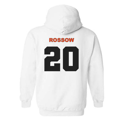 Campbell - NCAA Baseball : David Rossow - Hooded Sweatshirt Classic Shersey