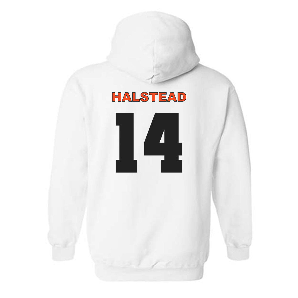 Campbell - NCAA Baseball : Tyler Halstead - Hooded Sweatshirt Classic Shersey