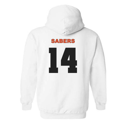 Campbell - NCAA Baseball : Zach Sabers - Hooded Sweatshirt Classic Shersey