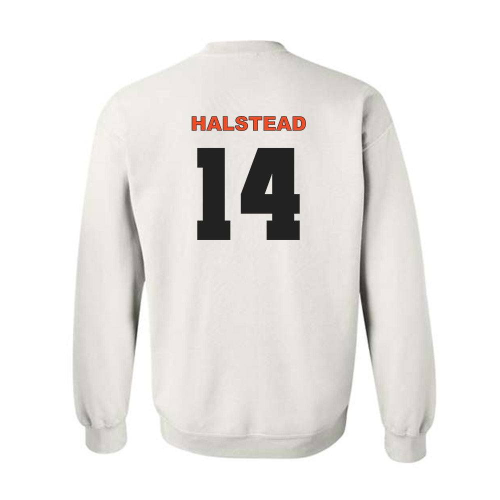 Campbell - NCAA Baseball : Tyler Halstead - Crewneck Sweatshirt Classic Shersey