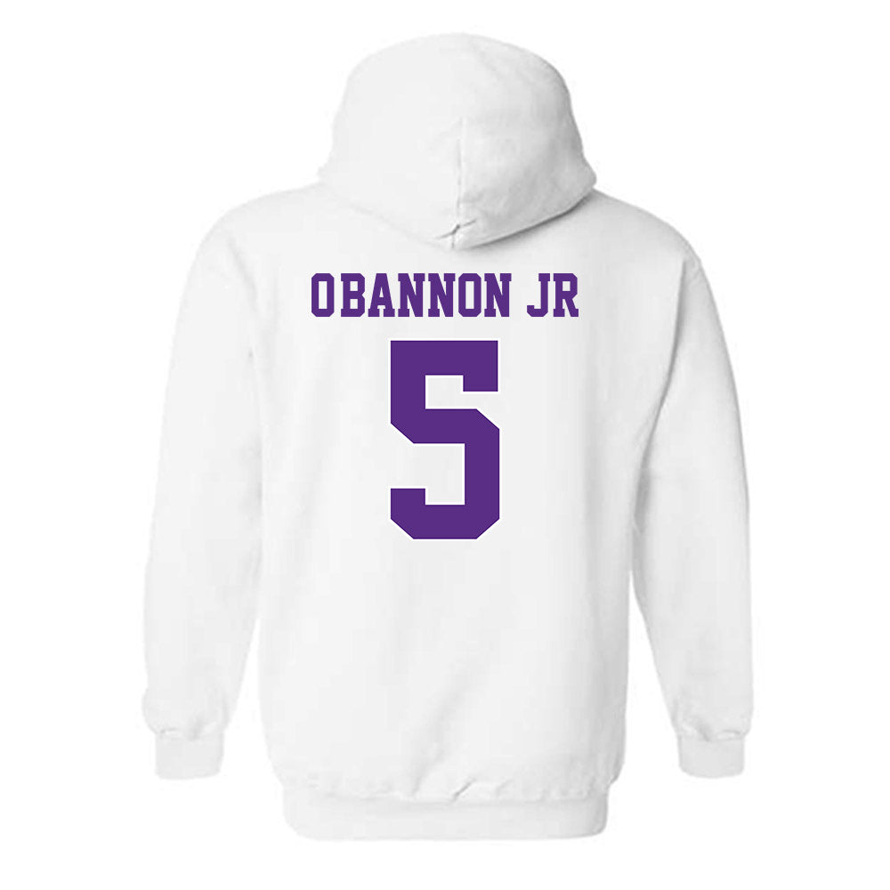 TCU - NCAA Men's Basketball : Charles O'Bannon Jr - Hooded Sweatshirt Classic Shersey