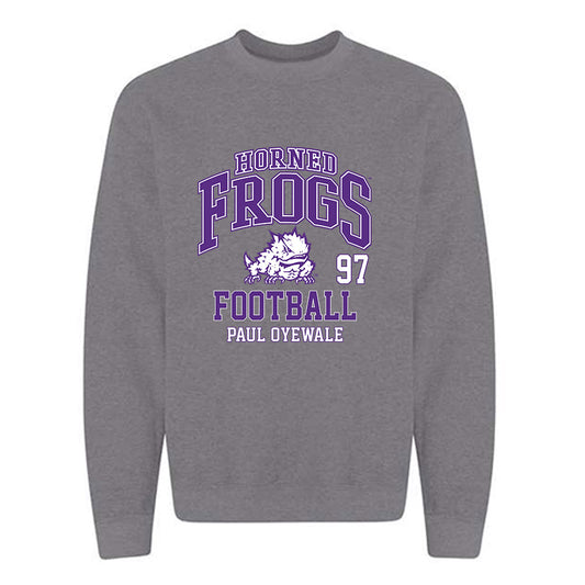 TCU - NCAA Football : Paul Oyewale - Crewneck Sweatshirt Classic Fashion Shersey