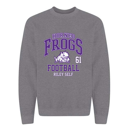 TCU - NCAA Football : Riley Self - Crewneck Sweatshirt Classic Fashion Shersey