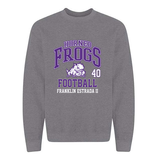 TCU - NCAA Football : Franklin Estrada II - Crewneck Sweatshirt Classic Fashion Shersey