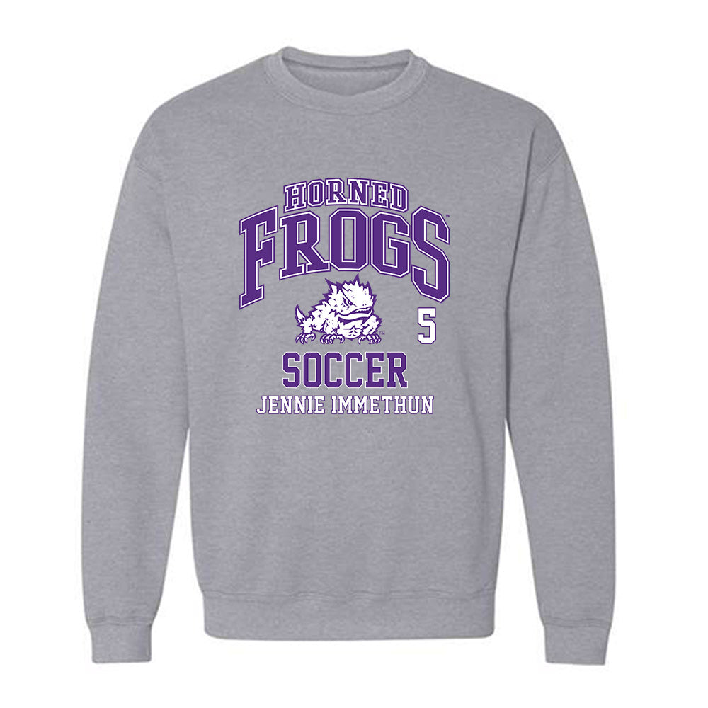 TCU - NCAA Women's Soccer : Jennie Immethun - Crewneck Sweatshirt Classic Fashion Shersey