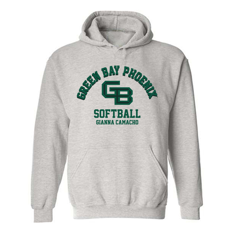 UW Green Bay - NCAA Softball : Gianna Camacho - Hooded Sweatshirt Classic Fashion Shersey