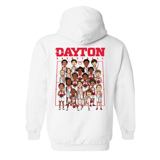 Dayton - NCAA Men's Basketball :  Hooded Sweatshirt Team Caricature