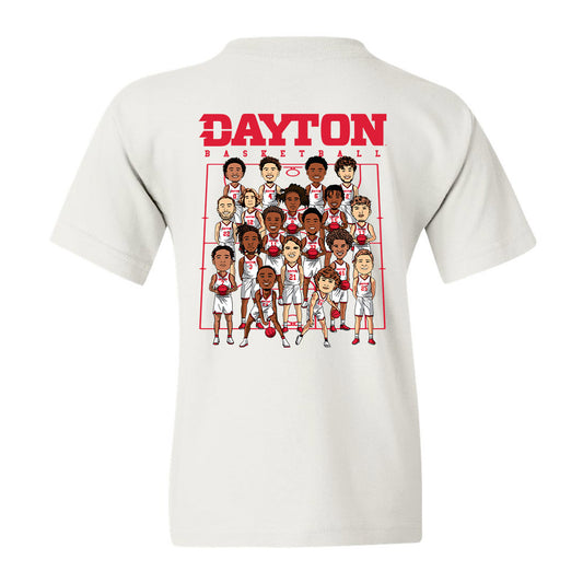 Dayton - NCAA Men's Basketball :  Youth T-Shirt Team Caricature