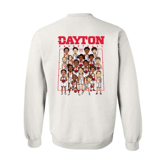 Dayton - NCAA Men's Basketball :  Crewneck Sweatshirt Team Caricature