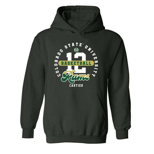 Colorado State - NCAA Men's Basketball : Patrick Cartier - Hooded Sweatshirt Classic Fashion Shersey