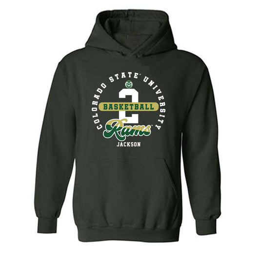 Colorado State - NCAA Men's Basketball : Taviontae Jackson - Hooded Sweatshirt Classic Fashion Shersey
