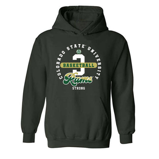 Colorado State - NCAA Men's Basketball : Josiah Strong - Hooded Sweatshirt Classic Fashion Shersey