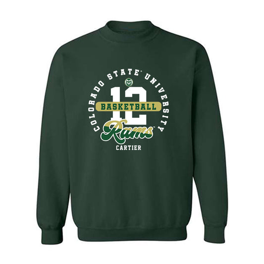 Colorado State - NCAA Men's Basketball : Patrick Cartier - Crewneck Sweatshirt Classic Fashion Shersey