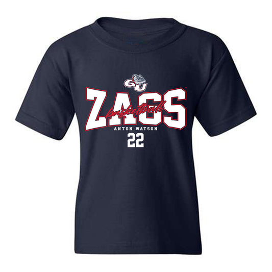 Gonzaga - NCAA Men's Basketball : Anton Watson - Youth T-Shirt Classic Fashion Shersey