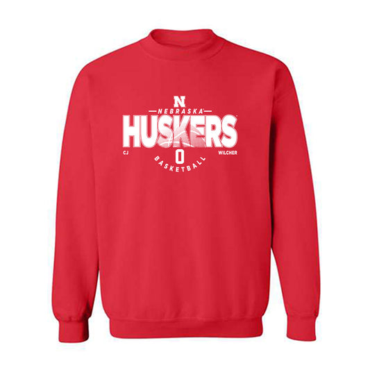 Nebraska - NCAA Men's Basketball : CJ Wilcher - Crewneck Sweatshirt Classic Fashion Shersey
