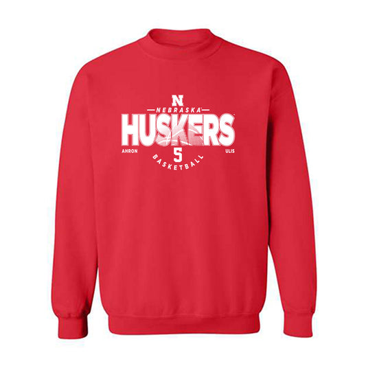 Nebraska - NCAA Men's Basketball : Ahron Ulis - Crewneck Sweatshirt Classic Fashion Shersey