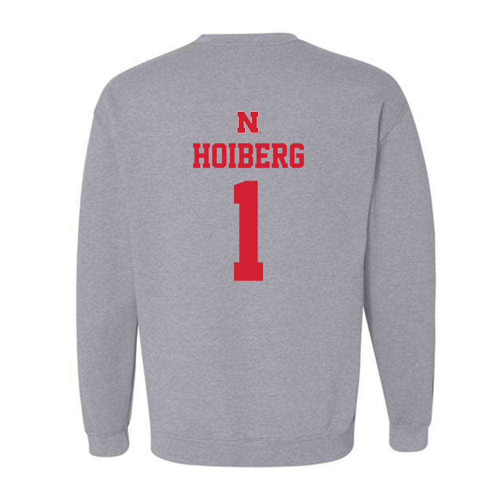 Nebraska - NCAA Men's Basketball : Samuel Hoiberg - Crewneck Sweatshirt Sports Shersey