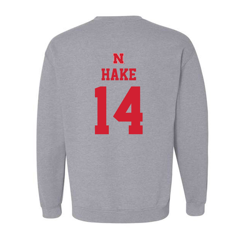 Nebraska - NCAA Women's Basketball : Callin Hake - Crewneck Sweatshirt Sports Shersey