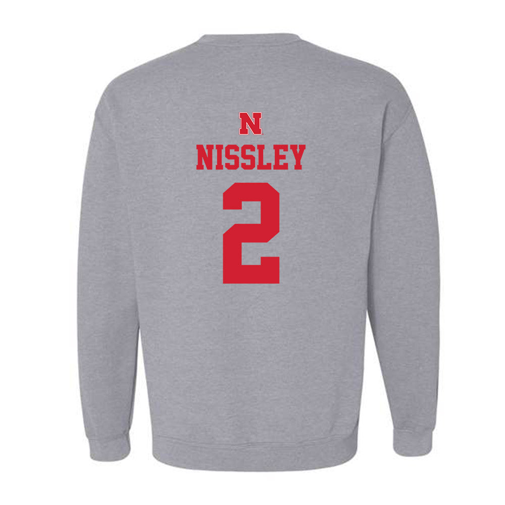 Nebraska - NCAA Women's Basketball : Logan Nissley - Crewneck Sweatshirt Sports Shersey