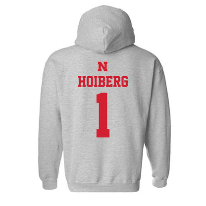 Nebraska - NCAA Men's Basketball : Samuel Hoiberg - Hooded Sweatshirt Sports Shersey