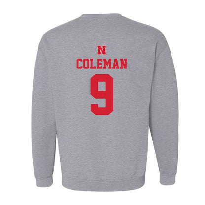 Nebraska - NCAA Men's Basketball : Jarron Coleman - Crewneck Sweatshirt Sports Shersey