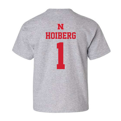 Nebraska - NCAA Men's Basketball : Samuel Hoiberg - Youth T-Shirt Sports Shersey