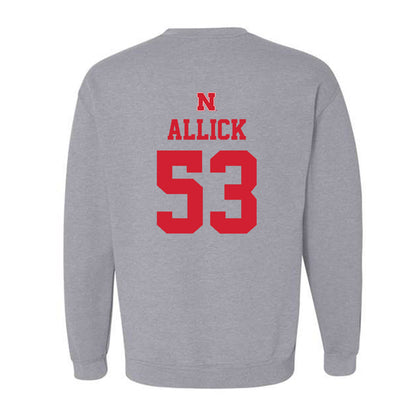 Nebraska - NCAA Men's Basketball : Josiah Allick - Crewneck Sweatshirt Sports Shersey