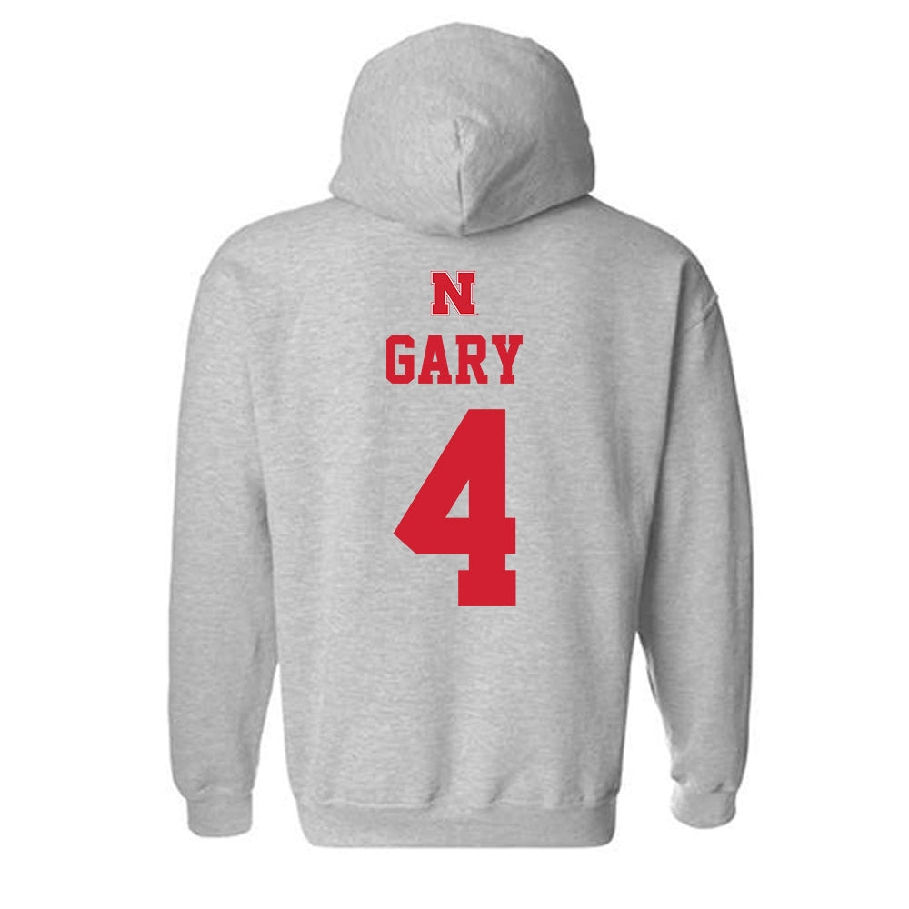 Nebraska - NCAA Men's Basketball : Juwan Gary - Hooded Sweatshirt Sports Shersey