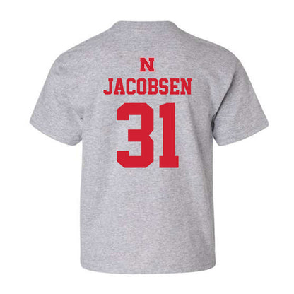 Nebraska - NCAA Men's Basketball : Cale Jacobsen - Youth T-Shirt Sports Shersey