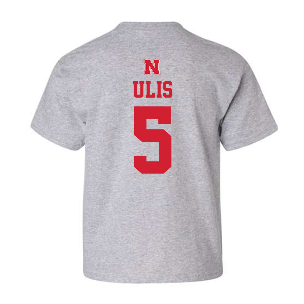 Nebraska - NCAA Men's Basketball : Ahron Ulis - Youth T-Shirt Sports Shersey