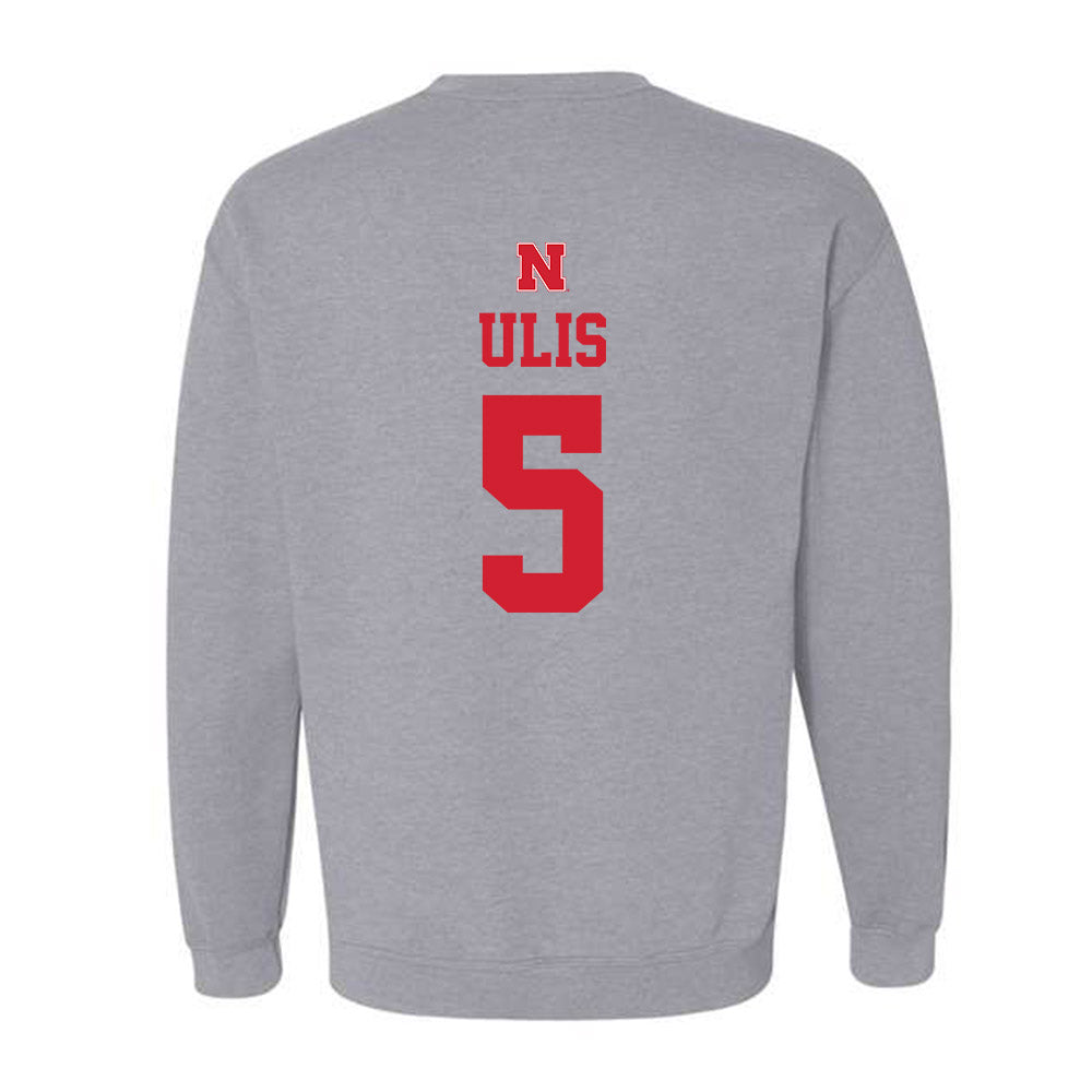 Nebraska - NCAA Men's Basketball : Ahron Ulis - Crewneck Sweatshirt Sports Shersey