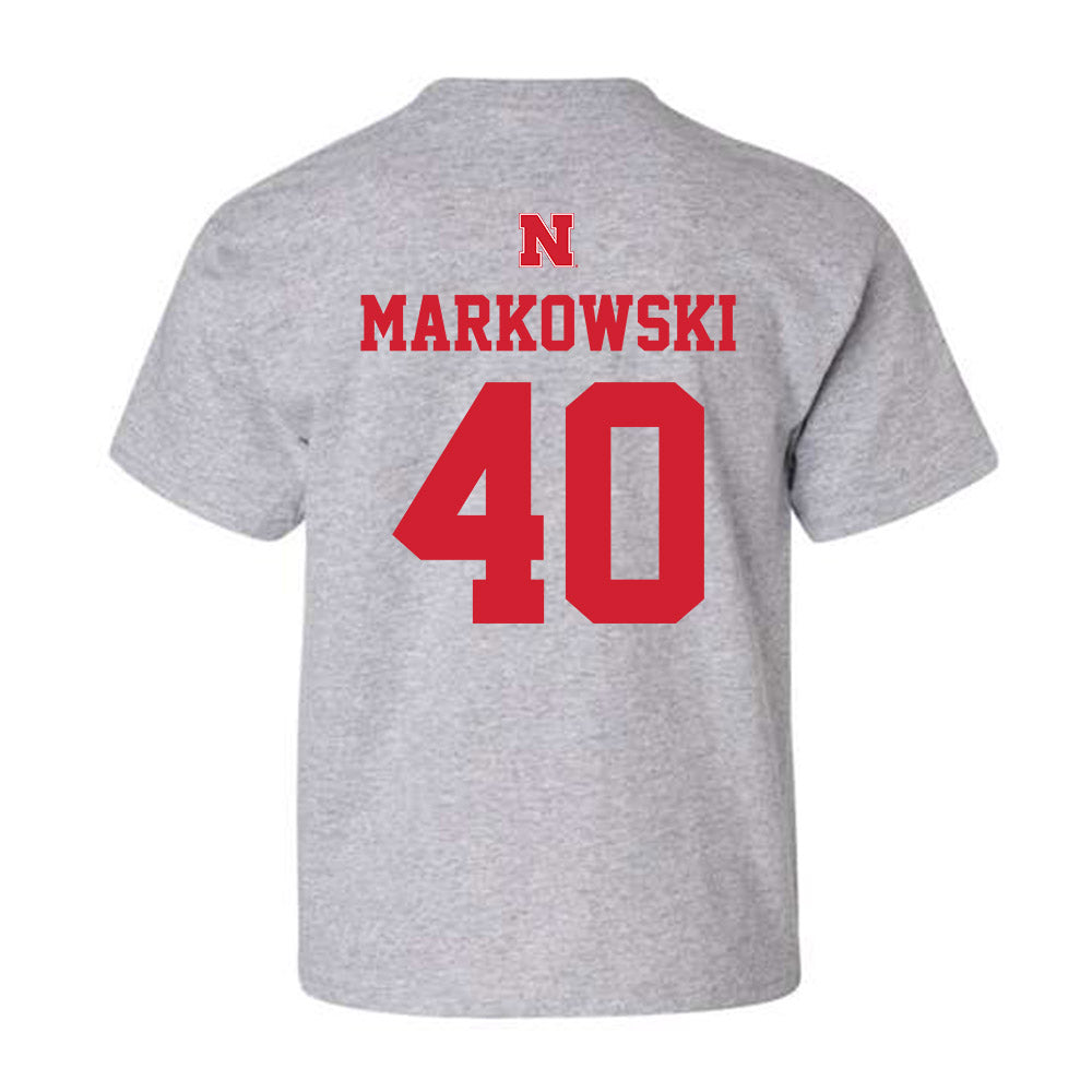 Nebraska - NCAA Women's Basketball : Alexis Markowski - Youth T-Shirt Sports Shersey