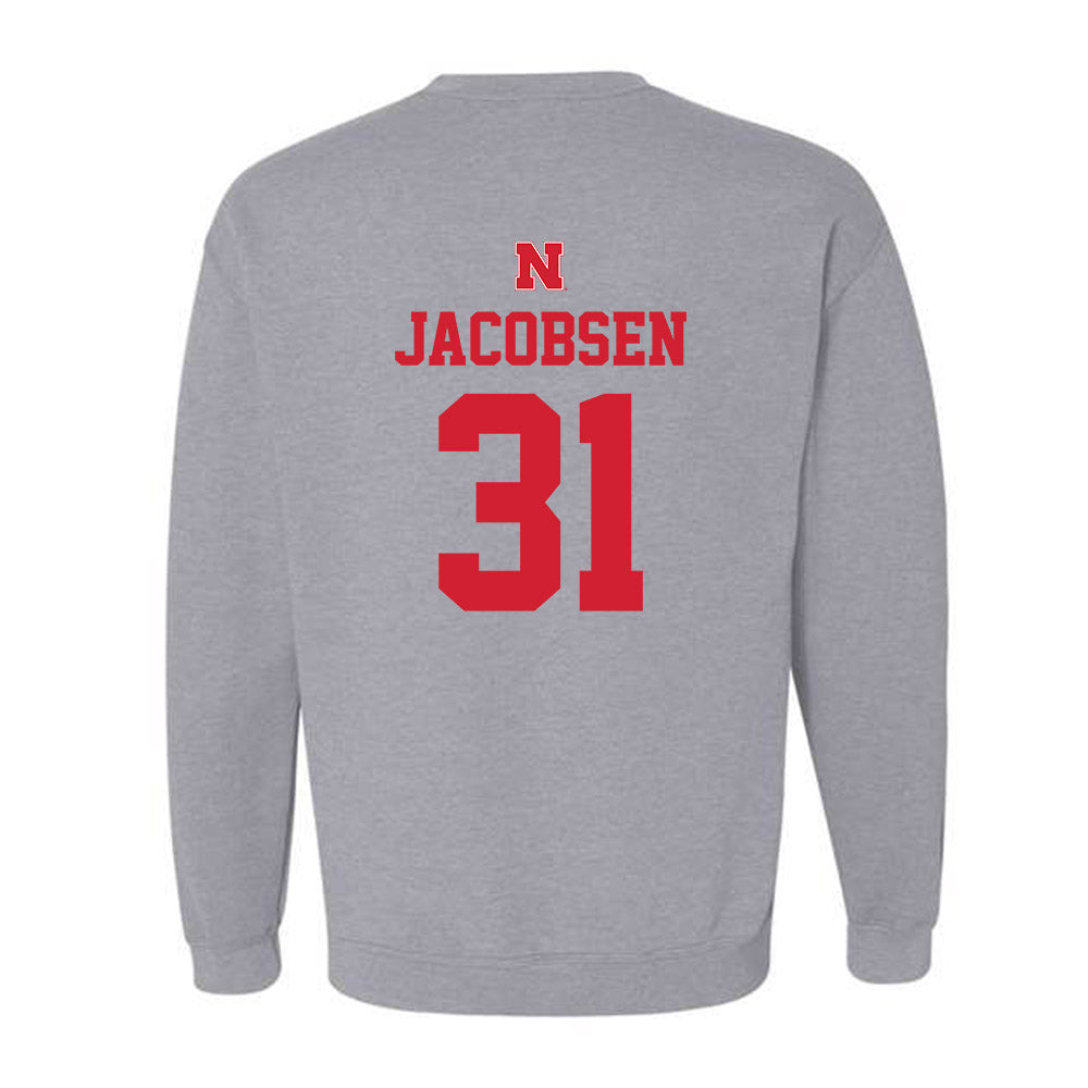 Nebraska - NCAA Men's Basketball : Cale Jacobsen - Crewneck Sweatshirt Sports Shersey