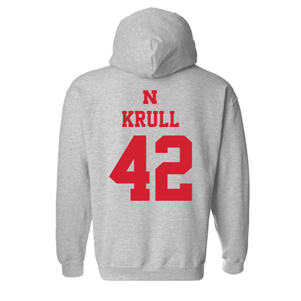 Nebraska - NCAA Women's Basketball : Maddie Krull - Hooded Sweatshirt Sports Shersey