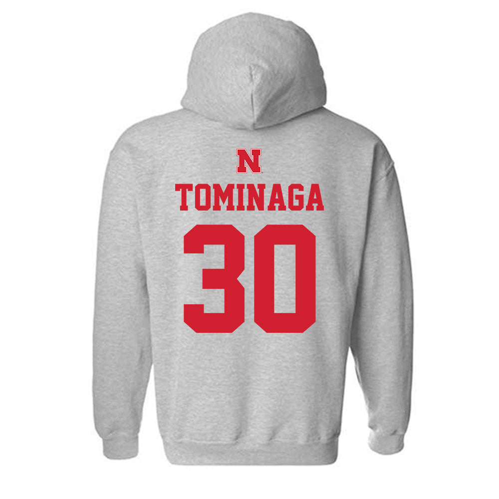 Nebraska - NCAA Men's Basketball : Keisei Tominaga - Hooded Sweatshirt Sports Shersey