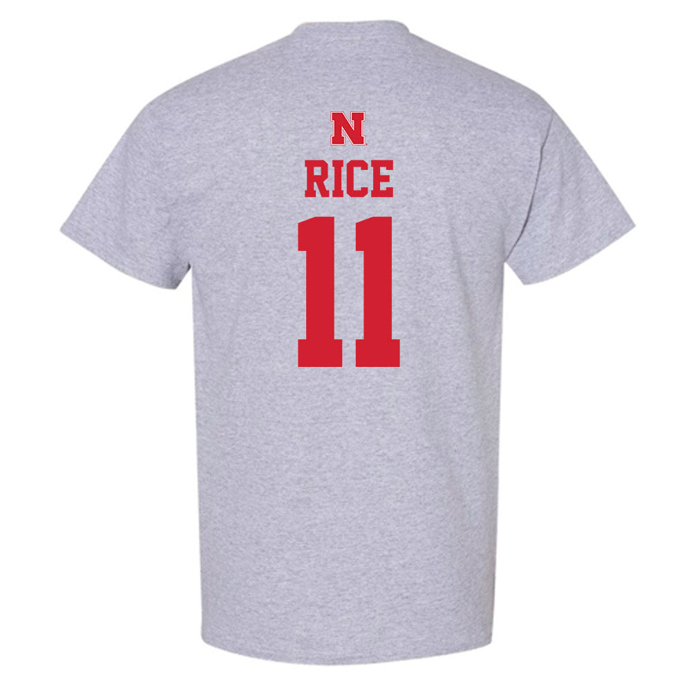 Nebraska - NCAA Men's Basketball : Eli Rice - T-Shirt Sports Shersey