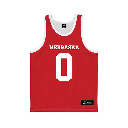Nebraska - NCAA Men's Basketball : CJ Wilcher - Basketball Jersey Red