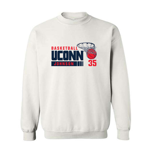 UConn - NCAA Men's Basketball : Samson Johnson - Crewneck Sweatshirt Classic Fashion Shersey