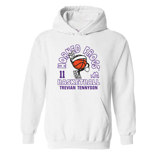 TCU - NCAA Men's Basketball : Trevian Tennyson - Hooded Sweatshirt Fashion Shersey