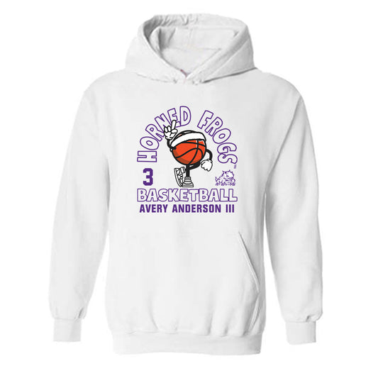 TCU - NCAA Men's Basketball : Avery Anderson III - Hooded Sweatshirt Fashion Shersey